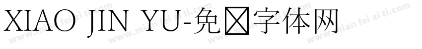 XIAO JIN YU字体转换